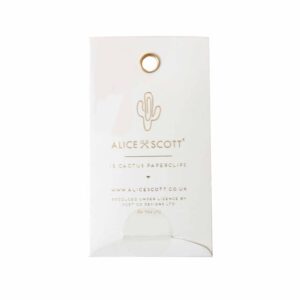 Alice Scott - Cactus Paper Clips (Pack of 15), Gold