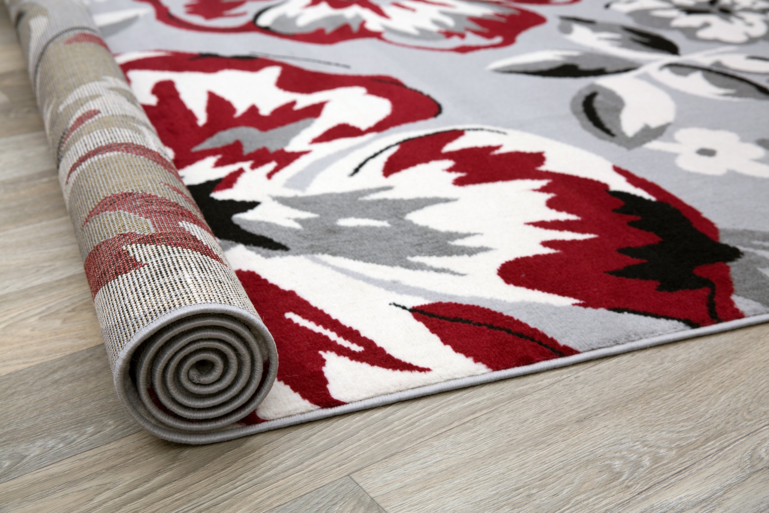 Rugshop Modern Floral Area Rugs 3'1" x 5' Red