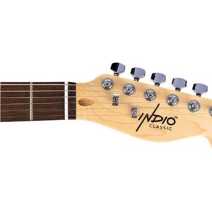 Monoprice Indio Series 6 String Basswood-Body Electric Guitar, Ambidextrous, Blonde (610261)