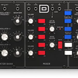 Behringer MODEL D Legendary Analogue Synthesizer with 3 VCOs/Ladder Filters/LFO and Euro Rack Format