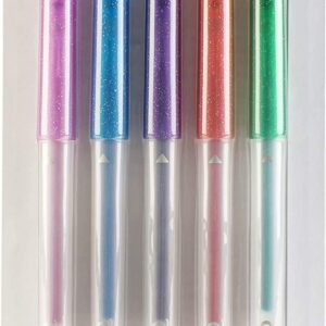 Cricut Glitter Gel Pen Set, Brights, 5 Pack, Multicolor