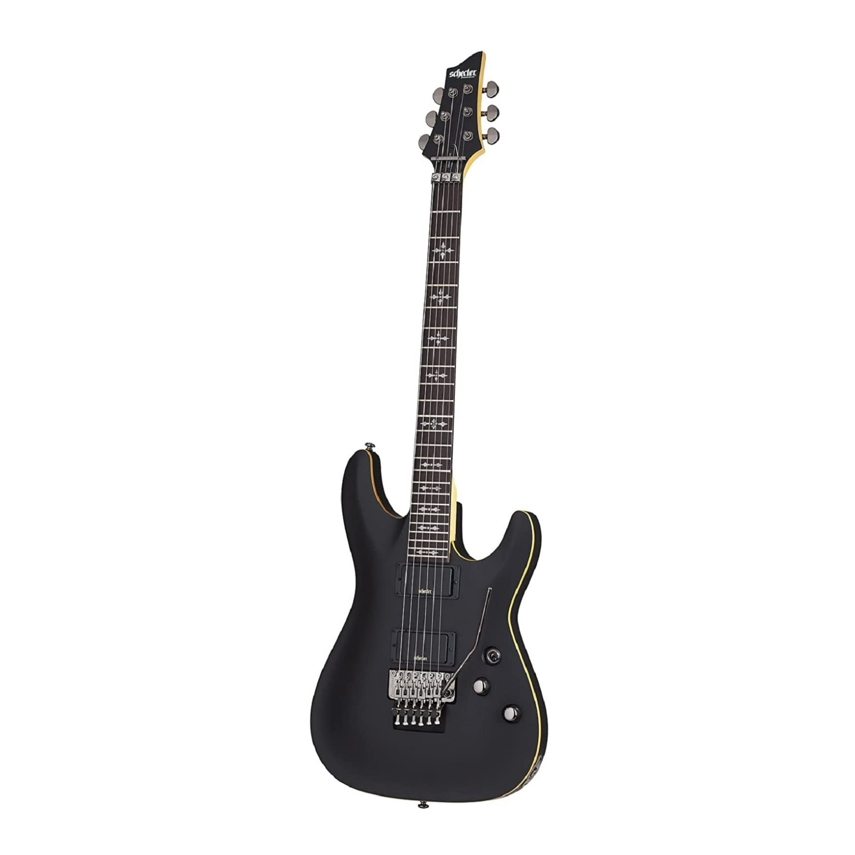 Schecter Demon-6 FR 6-String Solid-Body Electric Guitar (Aged Black Satin)