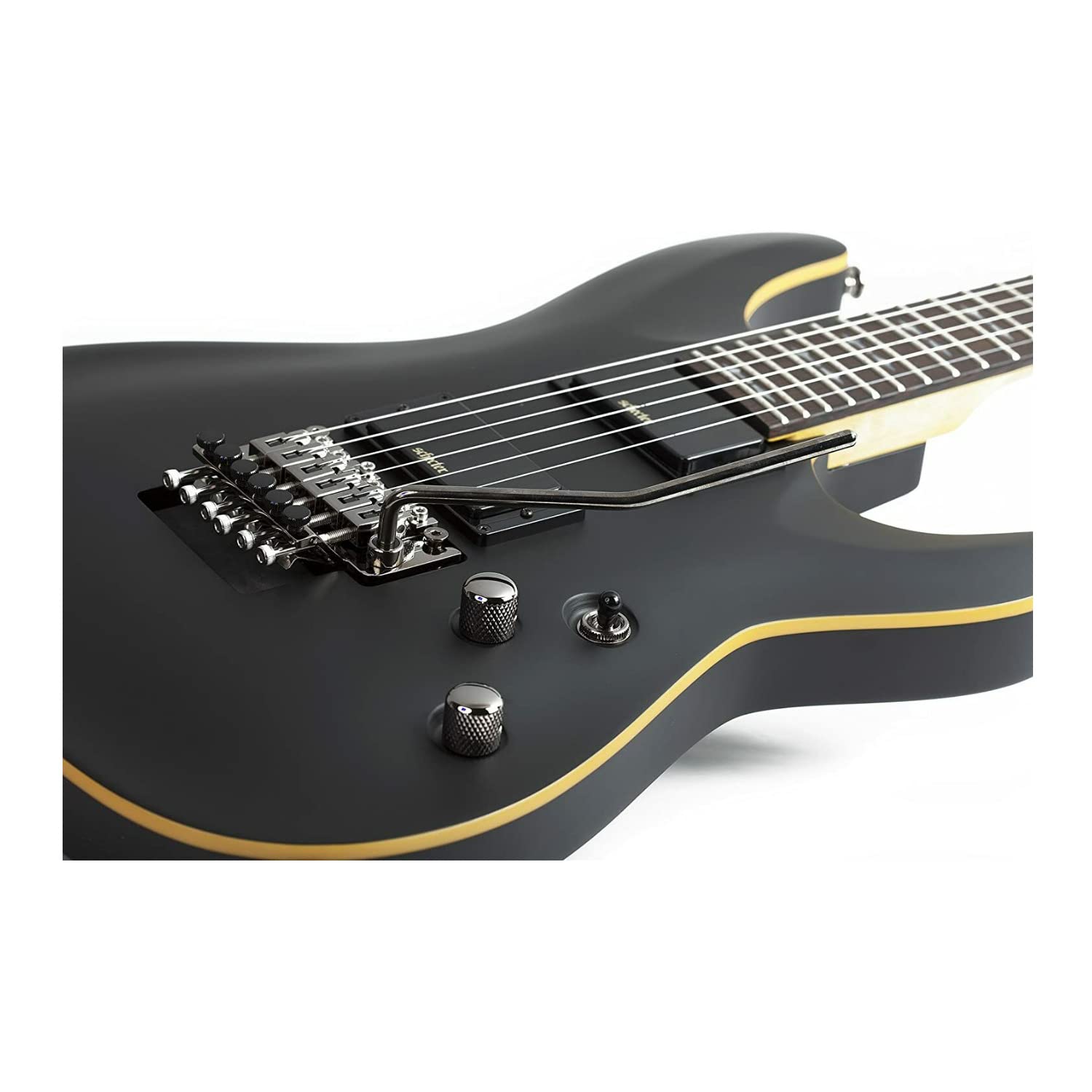 Schecter Demon-6 FR 6-String Solid-Body Electric Guitar (Aged Black Satin)