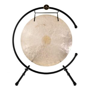 22" chinese gongs on meinl table stand (tmtgs-l) - 22" wind gong. includes gong, rope, mallet, & stand/compact stand for medium gongs/great for meditation,yoga, & sound healing