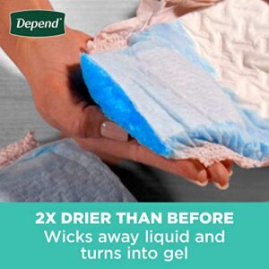 Depend Fresh Protection Adult Incontinence & Postpartum Bladder Leak Underwear for Women, Disposable, Maximum, Medium, Blush, 30 Count, Packaging May Vary