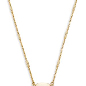 Kendra Scott Fern Pendant Necklace for Women, Dainty Fashion Jewelry, 14k Gold-Plated