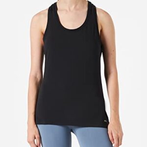 Amazon Essentials Women's Tech Stretch Racerback Tank Top (Available in Plus Size), Pack of 2, Black, Medium