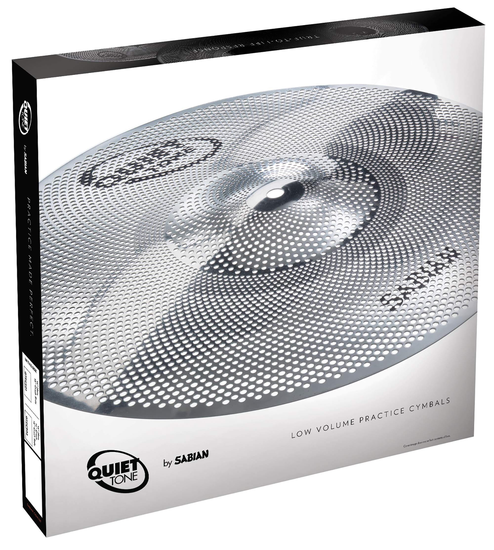 SABIAN Quiet Tone Practice Cymbals Set Qtpc504