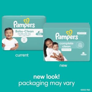 Baby Wipes, Pampers Baby Diaper Wipes, Complete Clean Unscented, 3X Pop-Top Pack, 216 Count