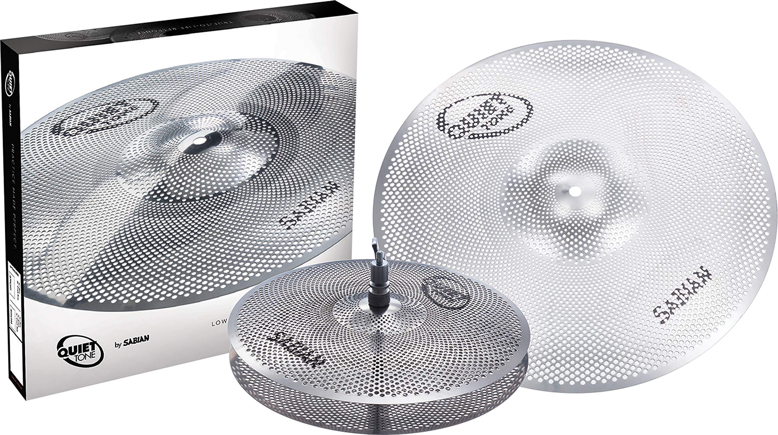 SABIAN Quiet Tone Practice Cymbals Set Qtpc501