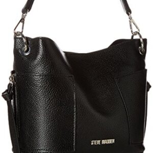 Steve Madden Women's Bsammy shoulder handbags, Black, One Size US