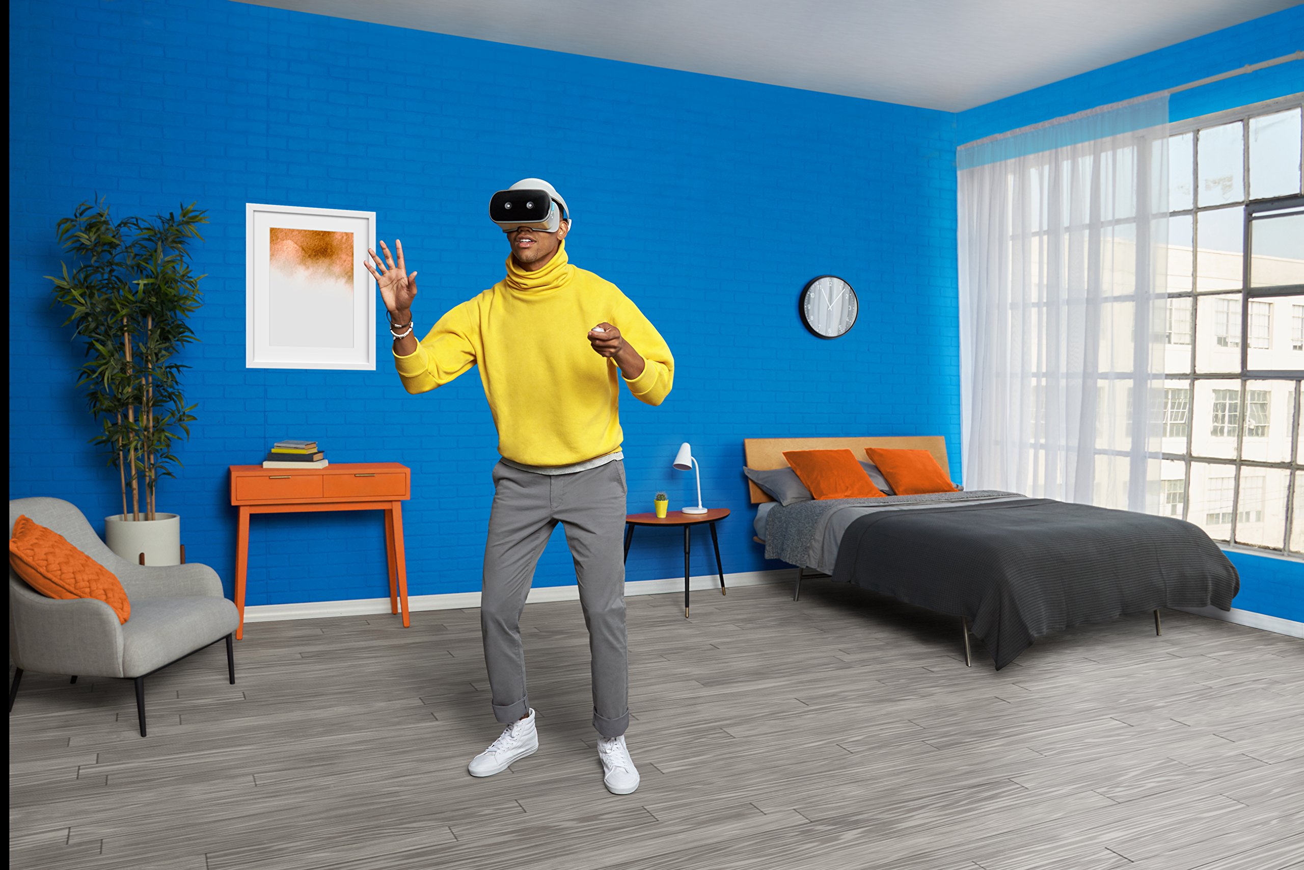 Lenovo Mirage Solo with Daydream, Standalone VR Headset with Worldsense Body Tracking, Ultra-Crisp QHD Display, Smartly Designed Mobile Headset