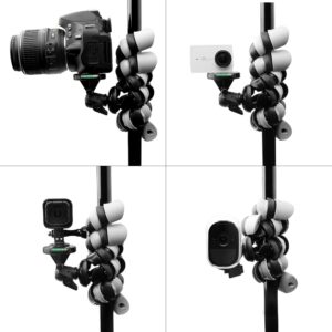 Haoyou Tripod Phone Tripod Mount Flexible Tripod for Cell Phone Gopro Camera and Other Action Cameras Rotate 360 Degrees