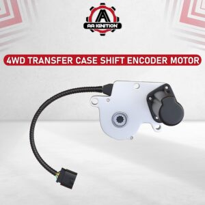 4WD Transfer Case Shift Encoder Motor - Compatible with Chevy, GMC & Cadillac Vehicles - Silverado, Tahoe, Avalanche, Suburban, Ram 1500, 2500, Sierra, Yukon XL - Replaces 19125571, 600910, 88962314