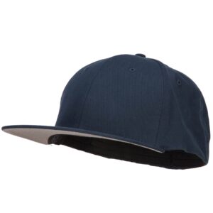 e4hats.com big size flat bill stretchable fitted cap - navy 2xl-3xl