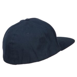 e4Hats.com Big Size Flat Bill Stretchable Fitted Cap - Navy 2XL-3XL