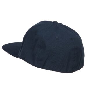 e4Hats.com Big Size Flat Bill Stretchable Fitted Cap - Navy 2XL-3XL