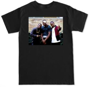 men's paid in full t shirt - large black