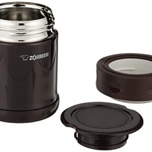 Zojirushi Stainless Steel Food Jar, 11.8-Ounce, Dark Brown