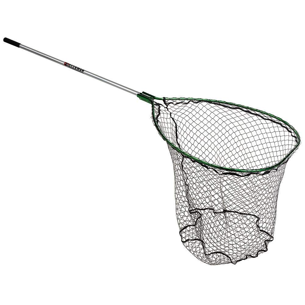 Beckman Net BN3244C-4 Coated Net Green/Silver, 32" x 44", 4' Handle