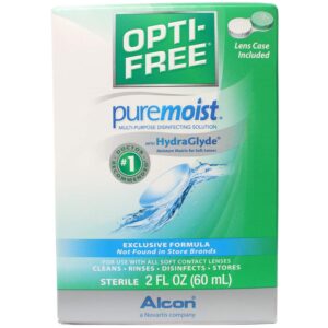 Opti-Free Puremoist Multi-Purpose Disinfecting Solution - 2 oz, Pack of 3