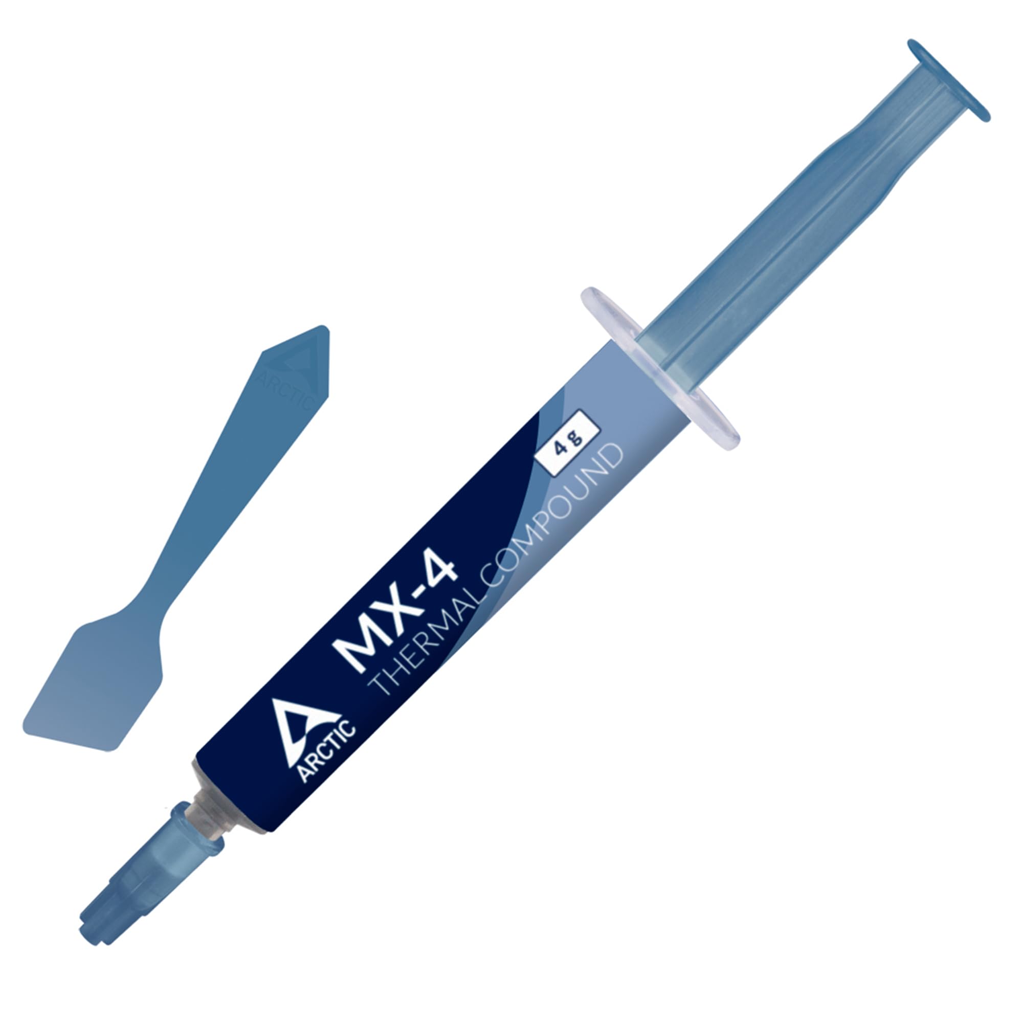 ARCTIC MX-4 (incl. Spatula, 4 g) - Premium Performance Thermal Paste for all processors (CPU, GPU - PC), very high thermal conductivity, long durability, safe application