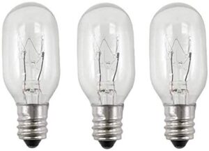 efp incandescent replacement bulb for conair lighted mirrors | 20 watt, 120 volt, and small e12 candelabra screw-in base - includes 3 bulbs