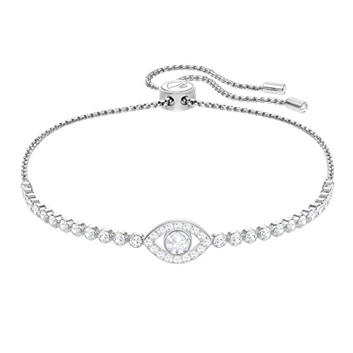 Swarovski Rhodium Plated Evil Eye Bracelet