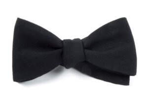 army black bowtie – uniform tie black - army uniform tie - military tie – bow tie clip on poly satin for army service uniforms – made in the usa