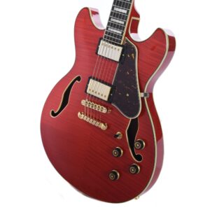 Ibanez AS93FM Artcore Expressionist Semi-Hollow Body Transparent Cherry Red