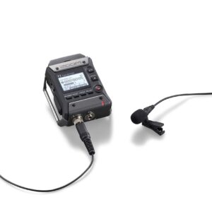 Zoom F1-LP Lavalier Body-Pack Recorder, Audio for Video Recorder, Records to SD Card, Battery Powered, Includes Lavalier Microphone