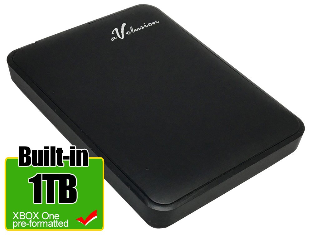 Avolusion 1TB USB 3.0 Portable External Gaming Hard Drive (XBOX One X Pre-Formatted) HD250U3-Z1-2 Year Warranty