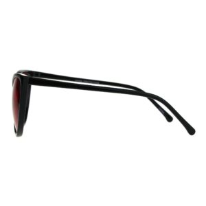 SA106 Womens Oversized Cat Eye Goth Pop Color Lens Plastic Sunglasses Red