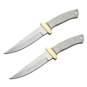 Whole Earth Supply (Set of 2) Large Knife Making Bowie Blade Long Steel Blanks Blades Knife Knives Custom Hot BL7703