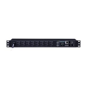 cyberpower pdu31001 monitored pdu, 100-120v/15a, 8 outlets, 1u rackmount