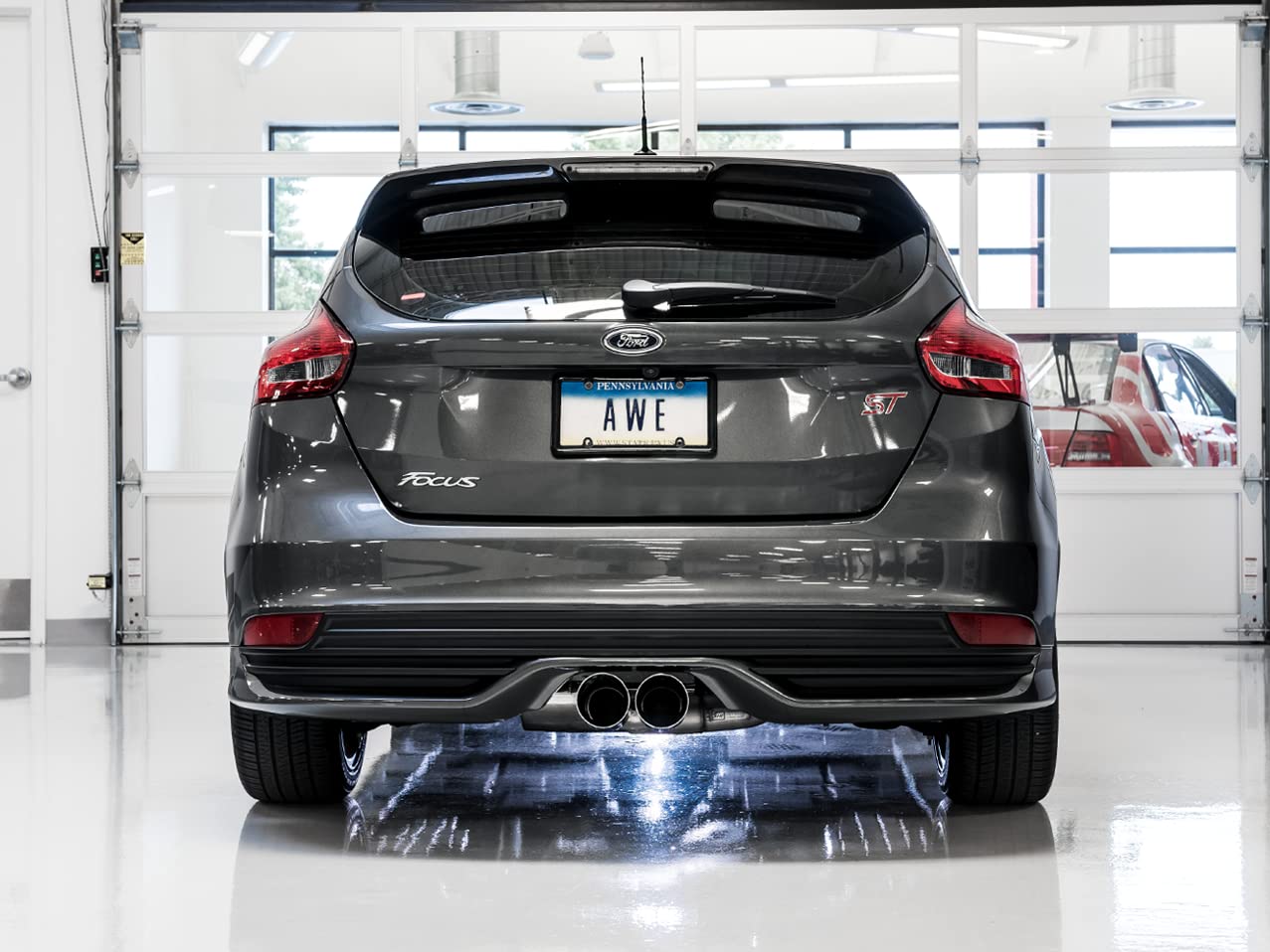 AWE Tuning Ford Focus ST Track Edition Cat-back Exhaust - Chrome Silver Tips