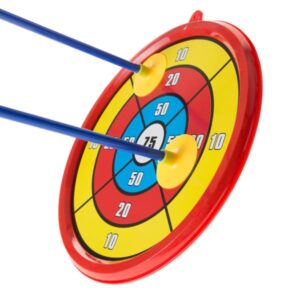 Kids Bow and Arrow Set with Target and 3 Suction Cup Arrows - Safe Plastic Toy Archery Game Kit for Boys and Girls Ages 5 and Up