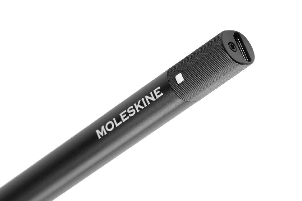 Moleskine Pen+ Ellipse Smart Pen - Designed for Use with Moleskine Notes App for Digitally Storing Notes (Only Compatible with Moleskine Smart Notebooks, Sold Separately), Black, One Size (718889)