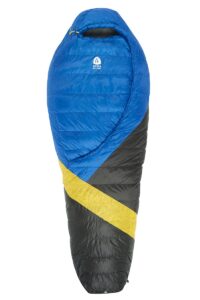 sierra designs cloud 35 degree dridown sleeping bag ultralight zipperless down sleeping bag for backpacking and camping - regular