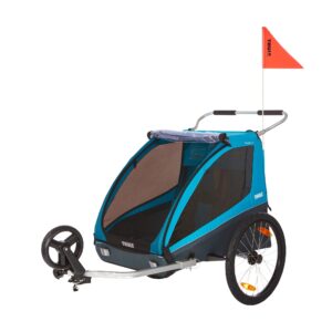 thule 10101806 coaster xt bike/pushchair included blue