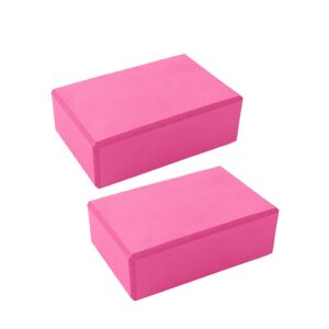 DreamHigh Yoga Block Brick Foam Sport Health Home Exercise Gym Tools 2pcs Pink