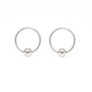 BodyJewelryOnline Captive Bead Ring 6pc 18G Anodized Titanium Nose Lip Ear Cartilage Septum CBR