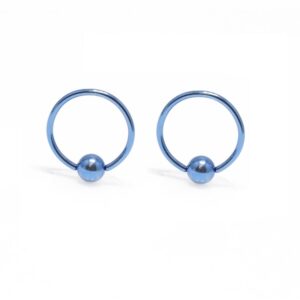 BodyJewelryOnline Captive Bead Ring 6pc 18G Anodized Titanium Nose Lip Ear Cartilage Septum CBR