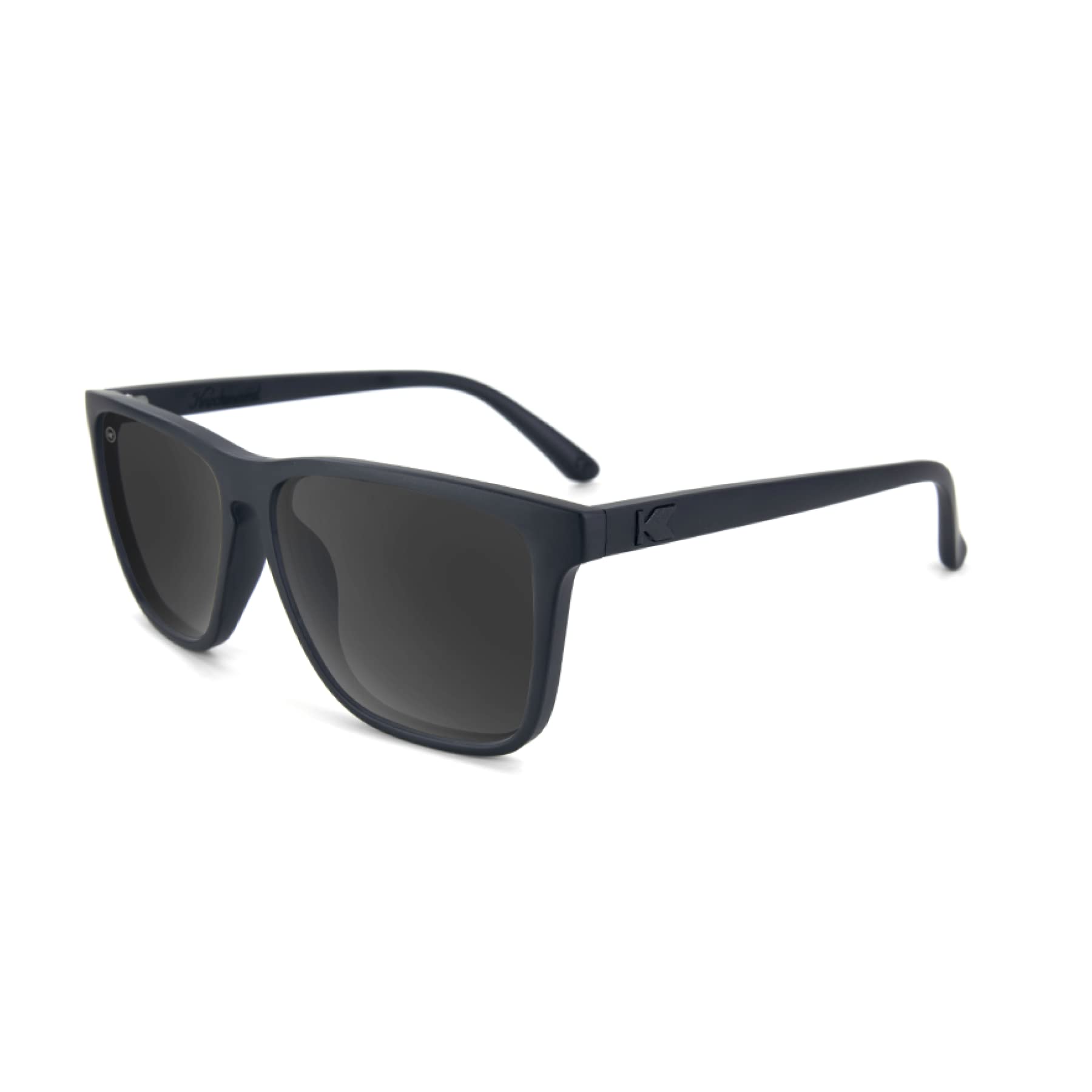 Knockaround Fast Lanes Polarized Sunglasses for Men & Women - Impact Resistant Lenses & Full UV400 Protection, All Black Frames on Black Lenses