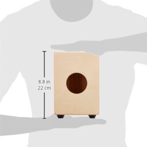 Meinl Mini Cajon Box Drum with Internal Snares - MADE IN EUROPE - Baltic Birch Wood, Miniature Size, 2-YEAR WARRANTY (MC1B)