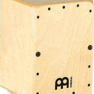 Meinl Mini Cajon Box Drum with Internal Snares - MADE IN EUROPE - Baltic Birch Wood, Miniature Size, 2-YEAR WARRANTY (MC1B)