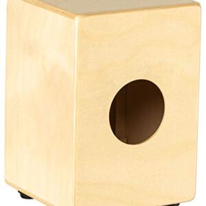 Meinl Mini Cajon Box Drum with Internal Snares - MADE IN EUROPE - Baltic Birch Wood, Miniature Size, 2-YEAR WARRANTY (MC1B)