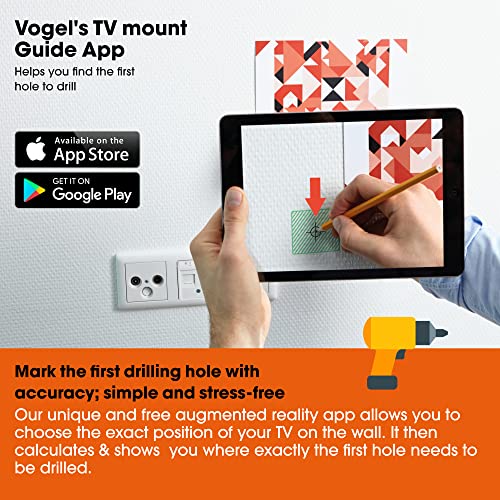 Vogel's Thin 546 Full-Motion OLED TV Wall Mount for 40-65 inch TVs | Swivels up to 180º | Max. 66 lbs (30 kg) | Max. VESA 400x400 | Ultra Slim TV Wall Mount | TÜV Certified