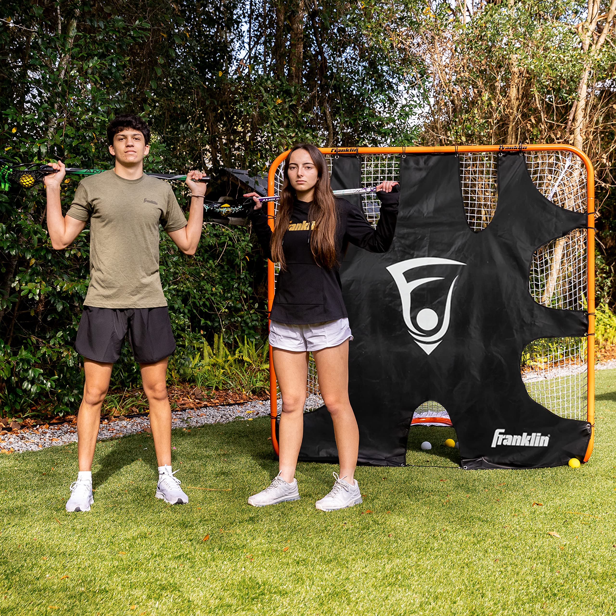 Franklin Sports Lacrosse Goal Shooting Target - Lacrosse Net Training Equipment - Corner Targets for Shooting Practice - Fits Official Size Goals