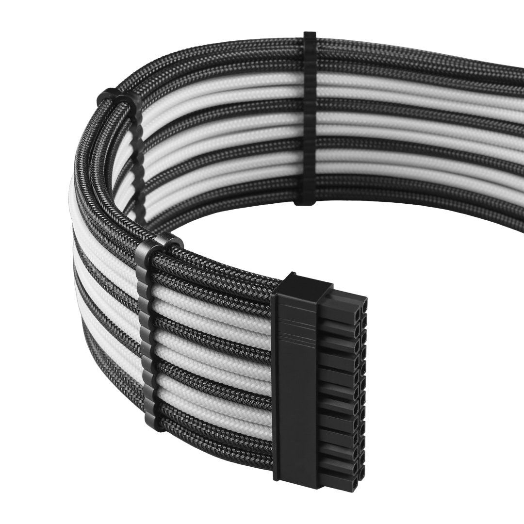 CableMod C-Series Pro ModMesh Sleeved Cable Kit for Corsair Type 4 RM Black Label/RMi/RMX (Black + White)